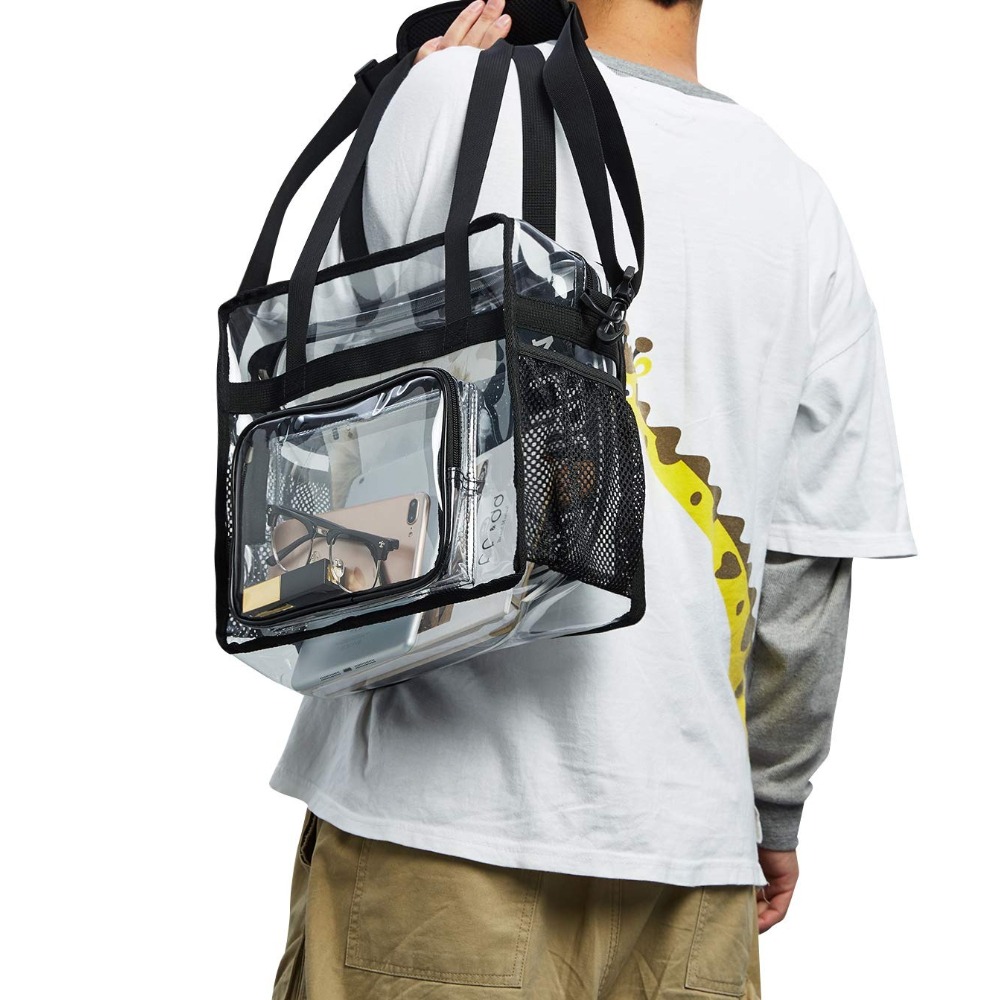 Heavy Equipment Bucket - Sac fourre-tout transparent robuste en plastique,