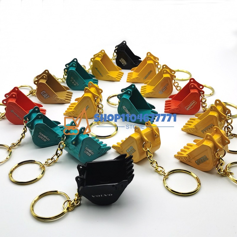 Heavy Equipment Keychain - Avec porte-clés de seau pour Kobelco