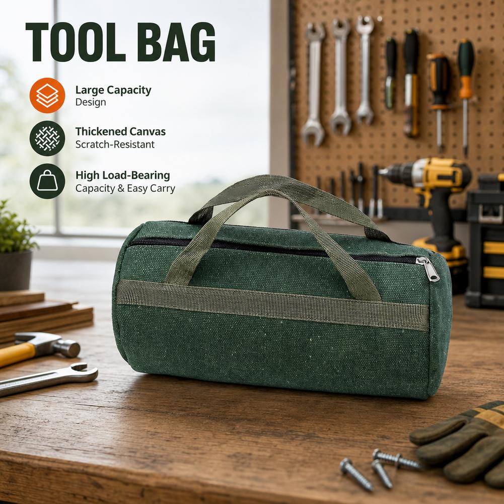Heavy Equipment Storage - Sac à outils cylindrique en toile