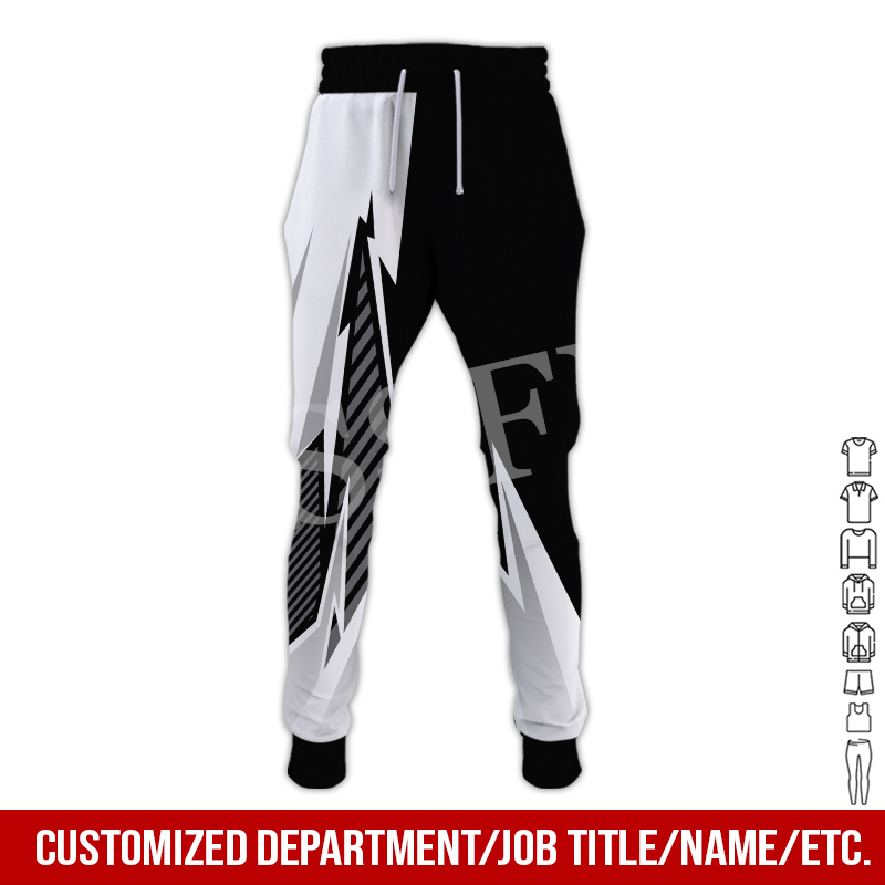 Heavy Equipment Logo - Pantalon Décontracté Multicolore Rétro avec Nom