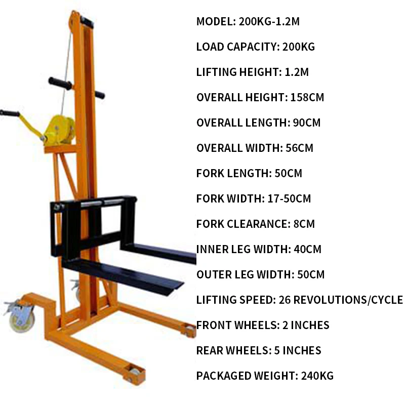 Electric Pallet Jack - Chariot à palettes manuel, chariot élévateur
