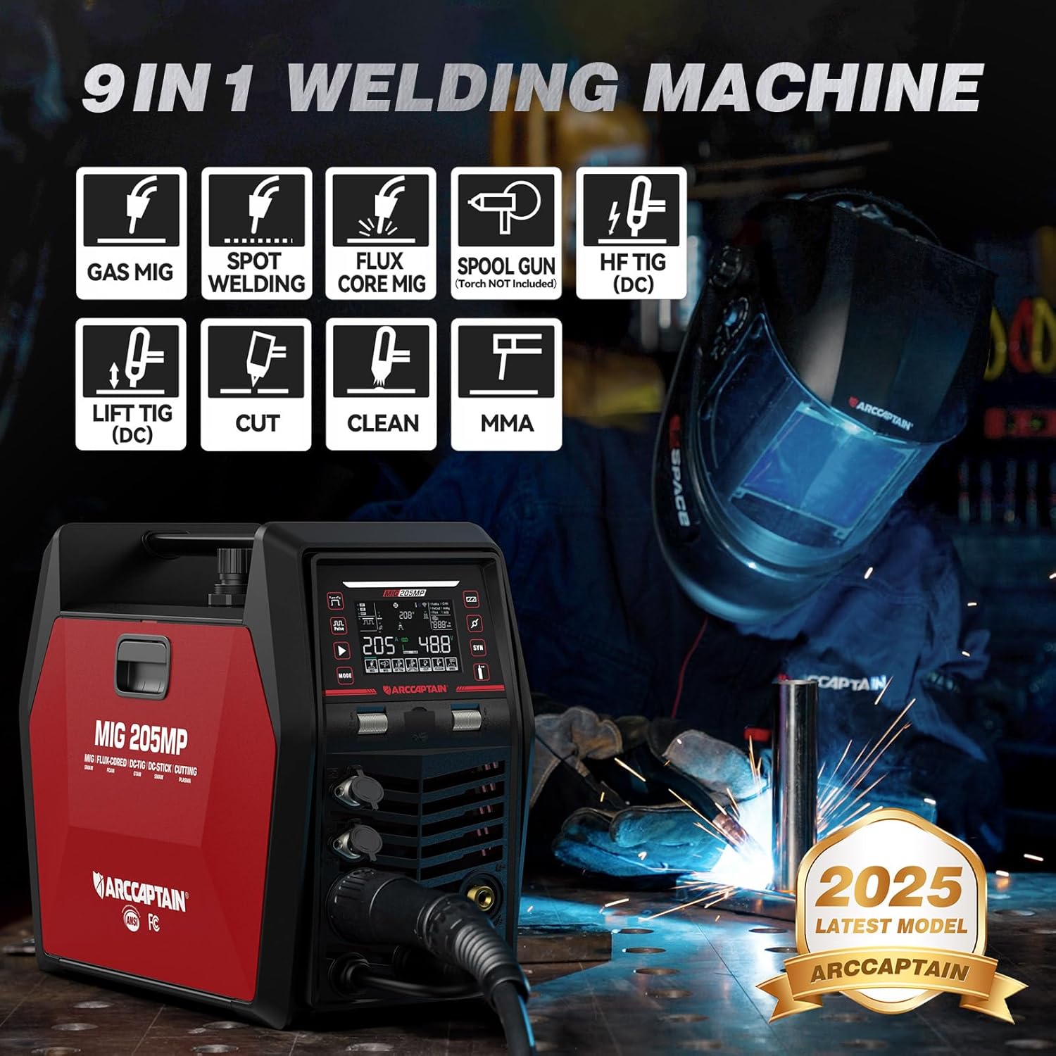 ARCCAPTAIN MIG205MP Poste à so - Portable Welding Generator avis et prix
