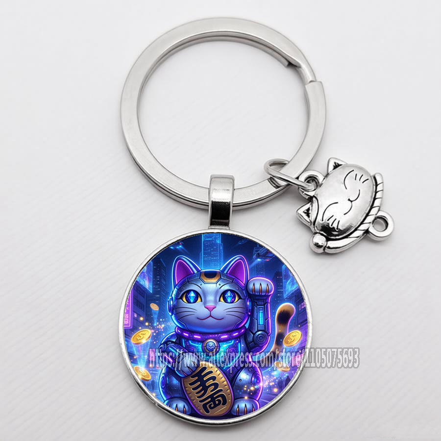 Porte-clés Maneki Neko japonai - Heavy Equipment Keychain avis et prix