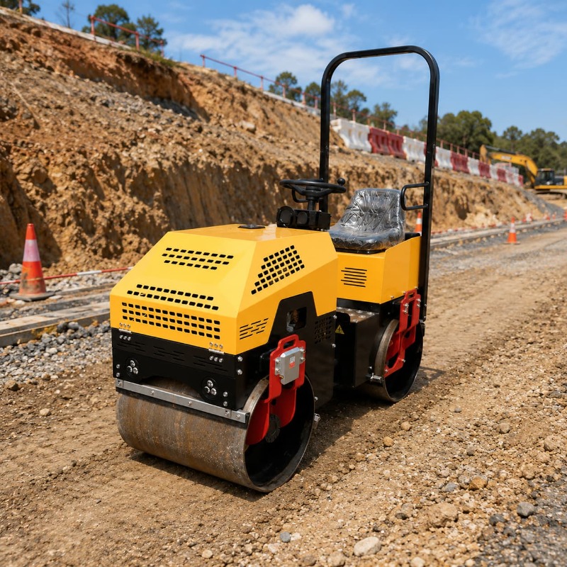 Compacteur vibrant à double ta - Heavy Equipment Construction avis et prix