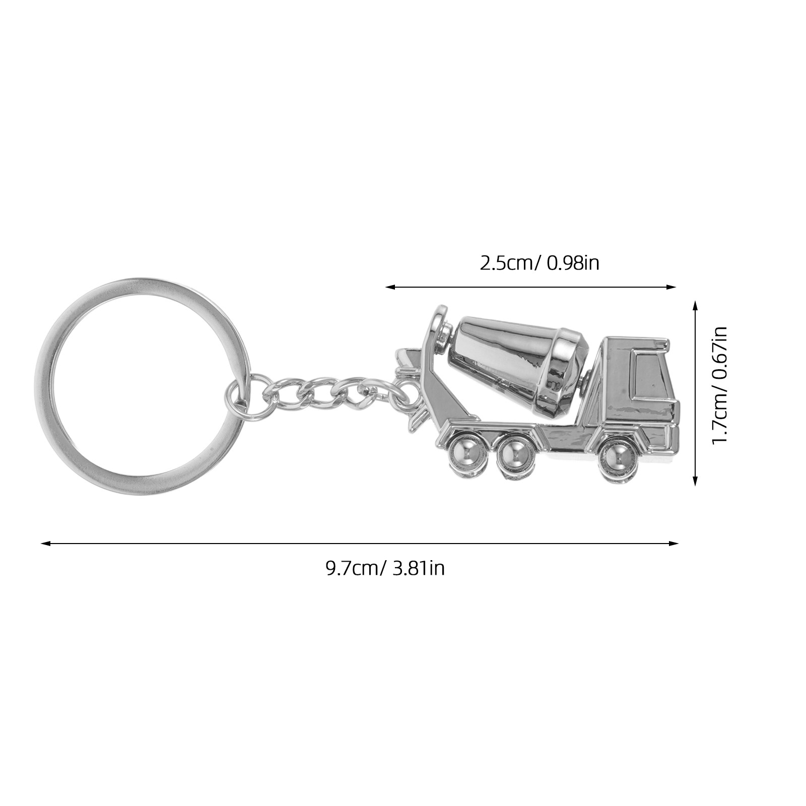 Porte-clés Camion Malaxeur en  - Heavy Equipment Keychain avis et prix