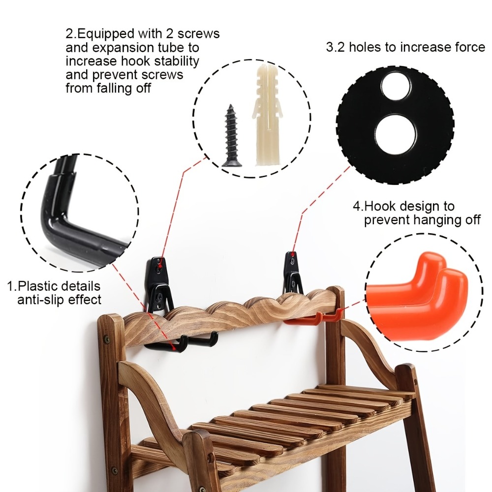 Crochet métallique robuste, or - Heavy Equipment Storage avis et prix
