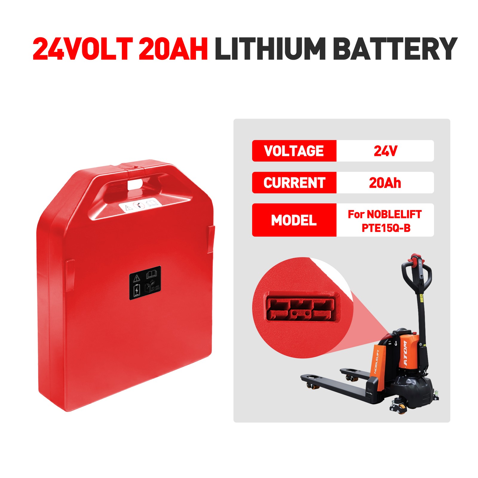 Batterie au lithium 24 V 20 Ah - Electric Pallet Jack avis et prix