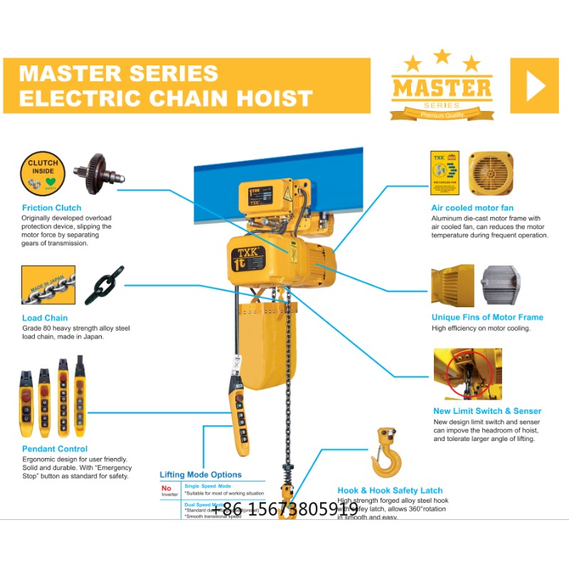 Palans électriques à chaîne TX - Electric Chain Hoist avis et prix